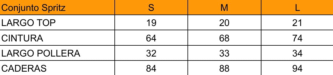 Conjunto Spritz Amarillo